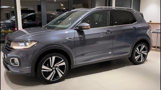 Volkswagen NEW  2023 T-Cross R-Line in 4K Smokey Grey Metal 18 inch Nevada walk around & Detail