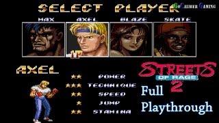 Streets Of Rage 2 Walkthrough - Full Playthrough - AXEL