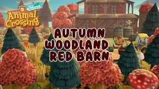 COZY AUTUMNAL WOODLAND BARN | Speed Build | ACNH