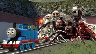 Building a Thomas Train Chased By Cursed Thomas and Friends Family in Garry's Mod!?