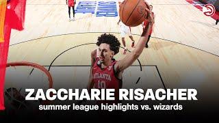 Highlights: Zaccharie Risacher Summer League Debut | 18 PTS, 5 REB, 3 3PM