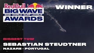 2021 Men's Biggest Tow Winner: Sebastian Steudtner At Nazare, Entry 1