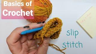 Crochet Basics- How to do a slip stitch