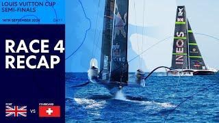 Louis Vuitton Cup Semi-Finals Race 4 Recap - INEOS Britannia vs. Alinghi Red Bull Racing