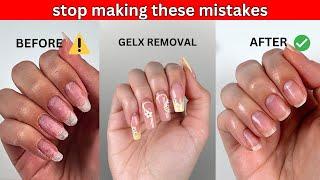 Damaged nails after GELX? Get a healthy removal by doing this!