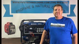 Powerhorse 11000ES/11050 watt Generator - Conversion video from gasoline to Propane & Natural Gas