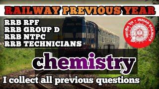 RRB previous year chemistry questions explained detailed part 1