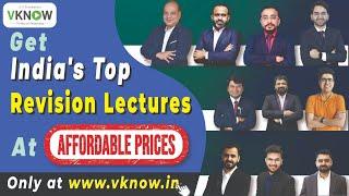 Get Top CA Final & Inter Revision Lectures From India's Best Faculties @Affordable Prices | Vknow.in