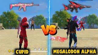 NEW MEGALODON ALPHA SCAR VS CUPID SCAR DAMAGE ABILITY TEST | BEST SCAR SKIN - GARENA FREE FIRE