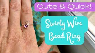 Quick and Cute DIY Wire Ring - No Ring Mandrel!