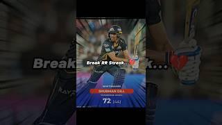 Break RR Streak...#cricket #treating #viral #virat #virat #yshorts @ShubmanGill_2.0