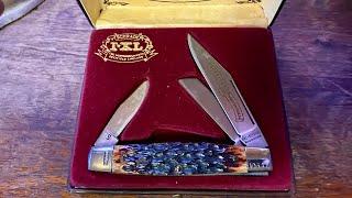 Vintage 1981 Schrade Wostenholm I-XL Stockman Traditional Knife