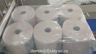 Good price semi automatic maxi roll tissue paper packing machine