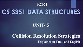 COLLISION RESOLUTION STRATEGIES / Explained in Tamil and English