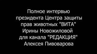 Полное интервью президента Центра защиты прав животных ВИТА Ирины Новожиловой  "Редакции" Пивоварова