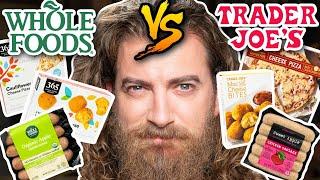 Whole Foods vs. Trader Joe's Taste Test | FOOD FEUDS