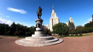 ⁴ᴷ⁵⁰ Walking Moscow: Lomonosov Moscow State University | МГУ имени М.В.Ломоносова