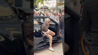 Beautiful blonde & father arriving at Casino in Bentley #monaco #luxury #trending #lifestyle #fyp
