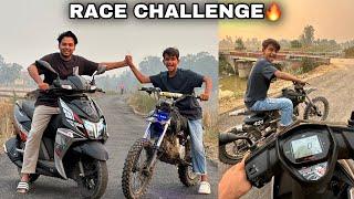 Race Challenge  Dirt Bike 125 VS Ntorq 125  Kaun Jeetega ?