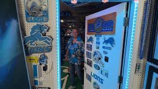 Detroit Lions superfan gives us a tour of his man cave