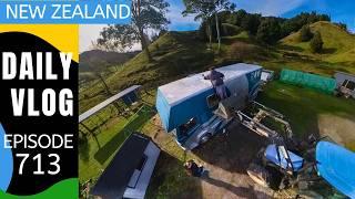 Benn's turn to paint - the roof of the truck!  [Life in New Zealand Daily Vlog #713]