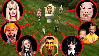 DRONE CATCHES EVERYBODY (BLIPPI, VLAD NIKI, M3GAN, BARBIE, WEDNESDAY, SKIBIDI TOILET, JOHN PORK...)