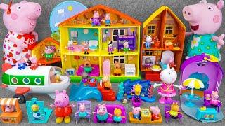 100 Minutes Satisfying with Unboxing Cute Peppa Pig Giant House Toys Collection ASMR | Review Toys