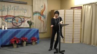 Reverend Margaret Palagye reading What we Believe by Ernest Holmes Jan 1 2017 Joyful Gathering Spiri