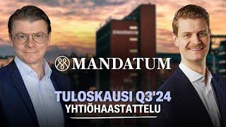 Mandatum Q3’24: Kasvumoottori puksuttaa