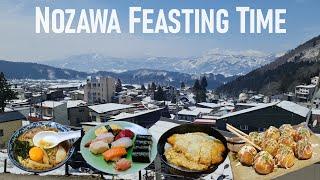 DELICIOUS FOOD in Nozawa Onsen | ZERO hidden/secret places | 野沢温泉村 日本 JAPAN | Ep 17 2024