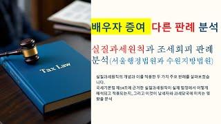 배우자증여의 이익소각 다른 법원 판례