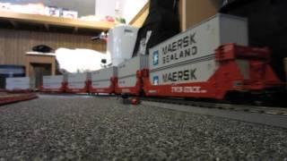 O-Scale Intermodal train on carpet - 2 of 2