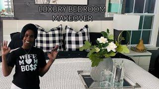 MASTER BEDROOM TRANSFORMATION LUXE ON A BUDGET// DECORATING IDEAS // DECORATE WITH ME// DECOR TRENDS