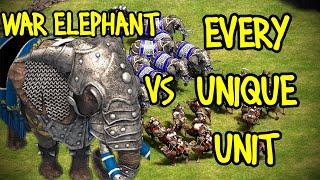 ELITE WAR ELEPHANT vs EVERY UNIQUE UNIT | AoE II: Definitive Edition