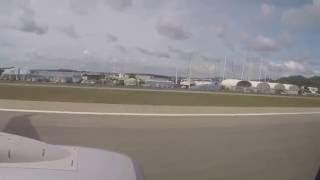 Landing at Princess Juliana Airport St Martin