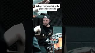 When the bassist only plays root notes #metal #guitar