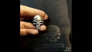 Punisher Skull Ring Silver Skull ring SSJ05 - MENSSKULL