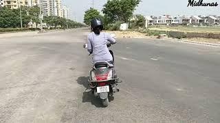 Scooty learning.  Trying Balancing for taking 8 test