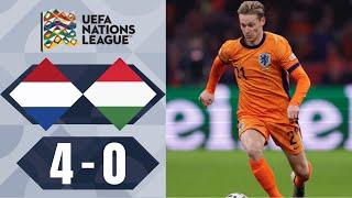 Nederland vs Hongarije 4-0 Samenvatting | Naties League 2024