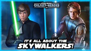 It's a Beautiful Thing: SWGOH Farming is All About Luke and Anakin Skywalker!