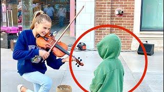 THE BOY KISSED ME during my street performance | Warrior - Violin Cover - Karolina Protsenko