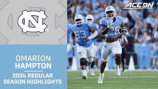 Omarion Hampton 2024 Regular Season Highlights | UNC Running Back