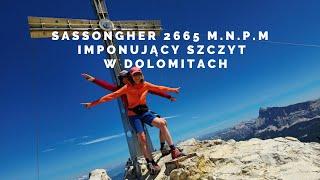 SASSONGHER 2665 M.N.P.M, DOLOMITY- SZCZYT Z NIEZIEMSKIMI WIDOKAMI