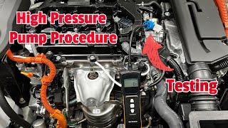 Honda High Pressure Pump Recall (inspection procedure)