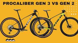 NEW TREK PROCALIBER 9.6 GEN 3 (£2,350) vs GEN 2 // Head to Head Hardtail Mountain Bikes