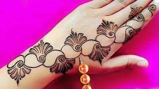 Very easy mehndi design | mehandi | mehndi designs| mendini design | cone designs| mehandi ke design