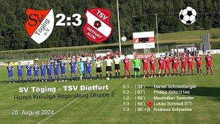 SV Töging - TSV Dietfurt 2:3 - Herren Kreisliga Regensburg Gruppe 2