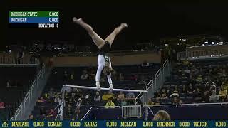 Sydney Ewing (Michigan State) 2019 Bars vs Michigan 9.75