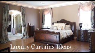 Luxury Curtains Ideas For Custom Drapes In A Master Bedroom. | Galaxy-Design Video #149