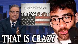 John Oliver On Trump's Campaign For Mass Deportation | Hasanabi Reacts